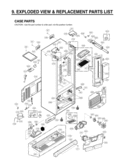 EXPLODED VIEW & REPLACEMENT PARTS LIST CASE PARTS Diagram and Parts List for LMX25985SW LMX25985SW/ 02 LG Refrigerator
