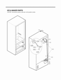 ICE & MAKER PARTS Diagram and Parts List for LMX25985SB LMX25985SB/ 02 LG Refrigerator