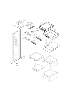 Part Location Diagram of MEA62090601 LG GUIDE,RAIL