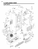 Part Location Diagram of EBG42993601 LG Thermistor Assembly,PTC