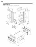 DOOR PARTS Diagram and Parts List for LFX23961SB LFX23961SB /02 LG Refrigerator