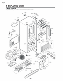 EXPLODED VIEW Diagram and Parts List for LDC22720ST LDC22720ST /02 LG Refrigerator