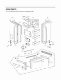 DOOR PARTS Diagram and Parts List for LFX28978SB  LG Refrigerator