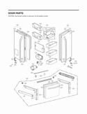 DOOR PARTS Diagram and Parts List for LFX28978SW  LG Refrigerator