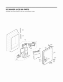 ICE MAKER & ICE BIN PARTS Diagram and Parts List for LFX28978SW  LG Refrigerator