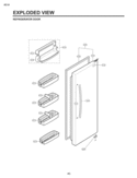 REFRIGERATOR DOOR EXPLODED VIEW Diagram and Parts List for LSC27931ST LSC27931ST /03 LG Refrigerator