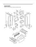 Part Location Diagram of AGU74110902 LG Refrigerator Flipper Assembly