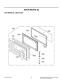 DOOR PARTS II              S Diagram and Parts List for LMV1813ST LMV1813ST/01 LG Microwave