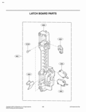 LATCH BOARD PARTS Diagram and Parts List for LMV1813ST LMV1813ST/01 LG Microwave