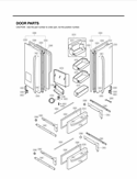 Part Location Diagram of AED73092802 LG HANDLE ASSEMBLY,FREEZER