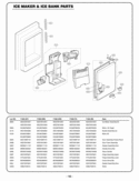 ICE MAKER & ICE BANK PARTS Diagram and Parts List for 71056  LG Refrigerator