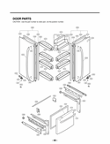 DOOR PARTS Diagram and Parts List for LFC21776ST ASTCNA0 LG Refrigerator