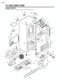 EXPLODED VIEW Diagram and Parts List for LDC22720SW ASW3LGG LG Refrigerator