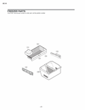 FREEZER PARTS Diagram and Parts List for LDC22720SW ASW3LGG LG Refrigerator
