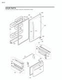 DOOR PARTS Diagram and Parts List for LDC22720SW ASW3LGG LG Refrigerator