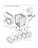 Part Location Diagram of 3211EL1004C LG Frame Assembly
