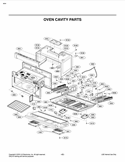 OVEN CAVITY PARTS Diagram and Parts List for LSMH207ST CSBEVKG LG Microwave