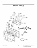 INTERIOR PARTS II Diagram and Parts List for LSMH207ST CSBEVKG LG Microwave