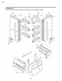 DOOR PARTS Diagram and Parts List for LFC20760SB AWB4LGY LG Refrigerator