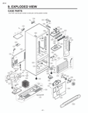CASE PARTS Diagram and Parts List for LRBC20512SW LRBC20512SW /02 LG Refrigerator