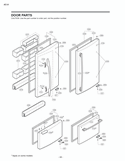 Refrigerator Exploded View 4 Diagram and Parts List for LRBC20512SW LRBC20512SW /02 LG Refrigerator