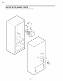 WATER & ICE MAKER PARTS Diagram and Parts List for LRBC20512SW LRBC20512SW /02 LG Refrigerator