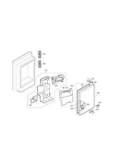 Ice Maker And Ice Bin Parts Diagram and Parts List for LFX31935ST 02 LG Refrigerator