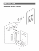 EXPLODED VIEW DISPENSER PARTS Diagram and Parts List for LSC24971ST ASTCNA0 LG Refrigerator