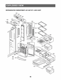 EXPLODED VIEW REFRIGERATOR COMPARTMENT Diagram and Parts List for LSC24971ST ASTCNA0 LG Refrigerator