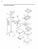 REFRIGERATOR COMPARTMENT Diagram and Parts List for LSC23924SB AWBCNA0 LG Refrigerator