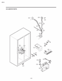 ICE &WATER PARTS Diagram and Parts List for LSC23924SB AWBCNA0 LG Refrigerator