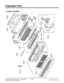 Indoor Unit  Exploded View Diagram and Parts List for HMC09AS  LG Air Conditioner