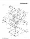 Cover Assembly Diagram and Parts List for LUV200R CAEELGA LG Canister Vacuum