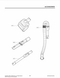 ACCESSORIES Diagram and Parts List for LUV200R CAEELGA LG Canister Vacuum