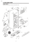 CASE PARTS  EXPLODED VIEW Diagram and Parts List for LTC22350WH  LG Refrigerator