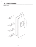 Part Location Diagram of ADC30116567 LG Door Assembly,Freezer