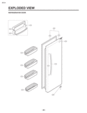REFRIGERATOR DOOR EXPLODED VIEW Diagram and Parts List for LSC27921TT LSC27921TT /03 LG Refrigerator