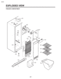 FREEZER COMPARTMENT EXPLODED VIEW Diagram and Parts List for LSC27921TT LSC27921TT /03 LG Refrigerator