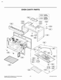 OVEN CAVITY PARTS Diagram and Parts List for LMV2015SB LMV2015SB/01 LG Microwave