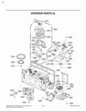 INTERIOR PARTS I Diagram and Parts List for LMV2015SB LMV2015SB/01 LG Microwave