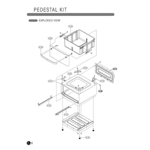 Section Diagram and Parts List for WDP1W ABWEEUS LG Washer