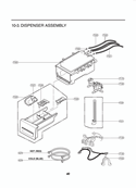 DISPENSER ASSEMBLY Diagram and Parts List for WM2140CW F1282FDC LG Washer