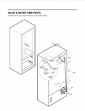 VALVE & WATER TUBE PARTS Diagram and Parts List for LMX25988SW /00 LG Refrigerator