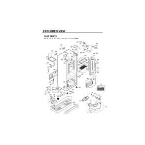 Case Diagram and Parts List for LFX25973D 00 LG Refrigerator