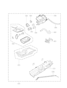 Panel Drawer Parts Diagram and Parts List for DLEX5780VE  LG Dryer