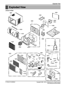 Part Location Diagram of 4758AR6157D LG LOUVER,VERTICAL
