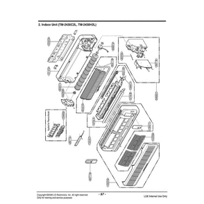 Section 1 Diagram and Parts List for TM-2430H2L AMB6TFC LG Air Conditioner