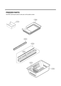 Freezer Parts Diagram and Parts List for GR-L22ANSXM ASTCNA0 LG Refrigerator