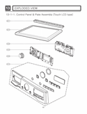 Part Location Diagram of AGU30071289 LG PLATE ASSEMBLY,TOP
