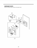 DISPENSER PARTS Diagram and Parts List for LMX25964ST ASTCNA0 LG Refrigerator
